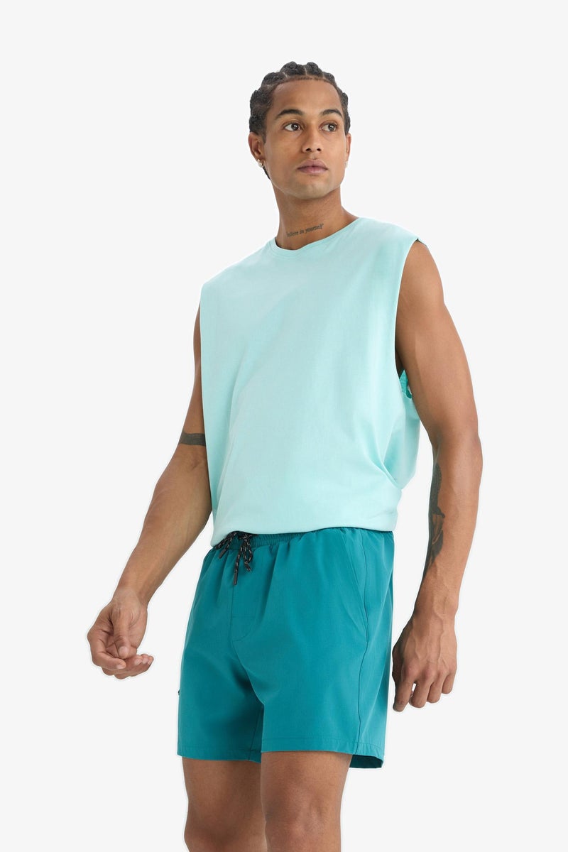 ديفاكتو شورت بحر قصير أخضر من DeFactoFit - Image 4